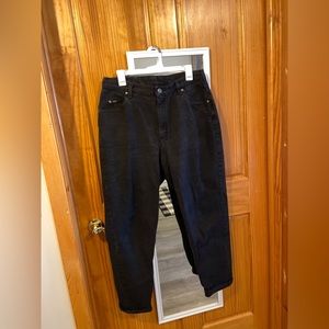 Black Vintage High Rise Mom Jeans